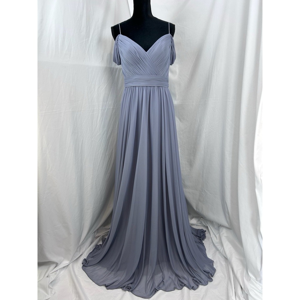 Kleinfeld Wisteria Bridesmaid Dress Sz 10 Lavender Formal Gown